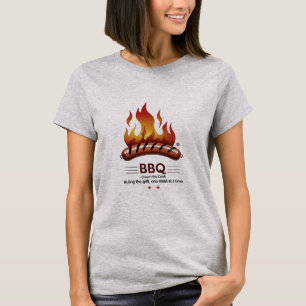 Camiseta BBQ King - Tee negrita y divertido para las reinas