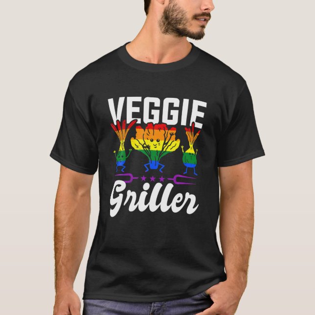 Camiseta BBQ LGBT de Vegetable Vegetable (Anverso)