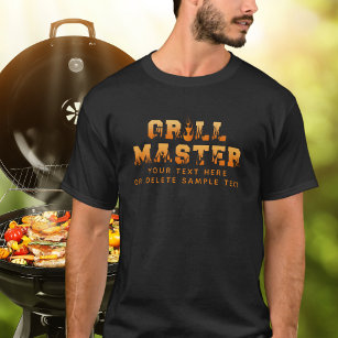 Camiseta BBQ personalizada GRILL MASTER