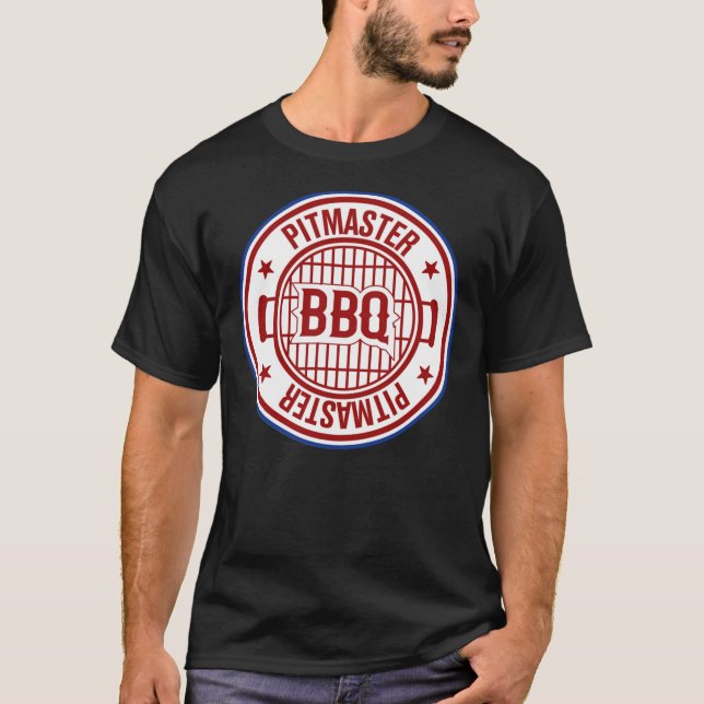 Camiseta Bbq Pit Boys Pitmasters Oficial Logohellip White  (Anverso)