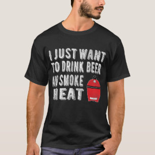 Camiseta BBQ Pitmaster Beer Beer Beer Smoer Carne
