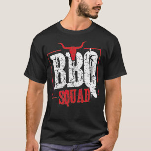 Camiseta Bbq Squad Barbecue Equipo alpaca -