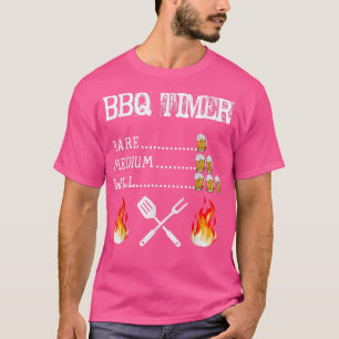Camiseta BBQ Timer Barbacoa Funny Grill Grill Gilling Hombr