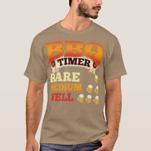 Camiseta BBQ Timer Barbecue Cerveza Beer Grilling