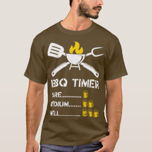 Camiseta BBQ Timer Barbeque Beer