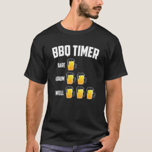 Camiseta BBQ Timer Beer Beer Funny Grill