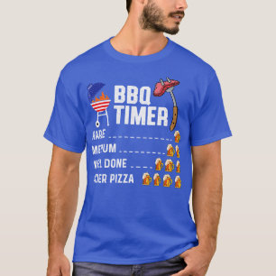 Camiseta BBQ Timer Funny Barbacoa Master Grill Pun Grilling