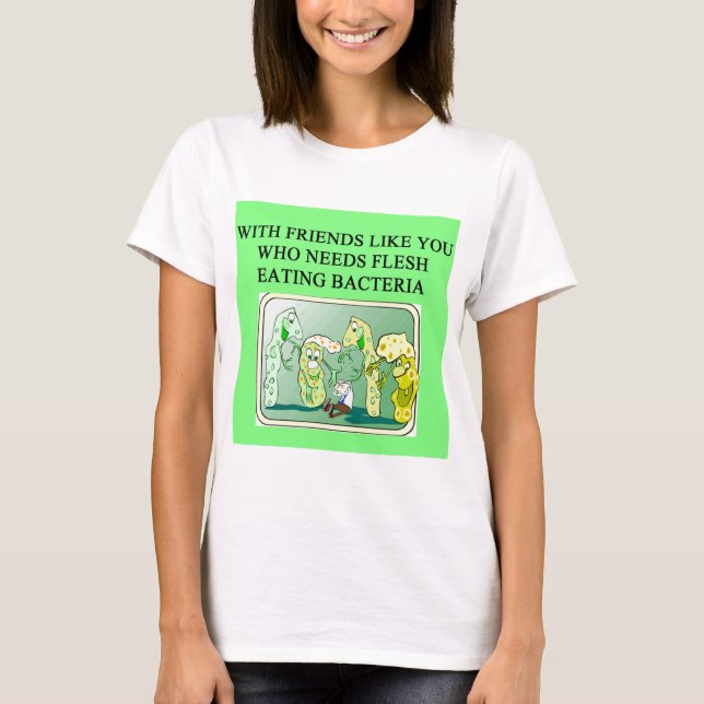 Camiseta bcateria de la consumición de la carne (Anverso)