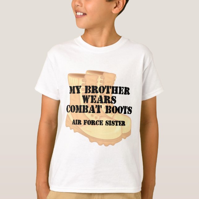 Camiseta Bcd de Brother de la hermana de la fuerza aérea (Anverso)