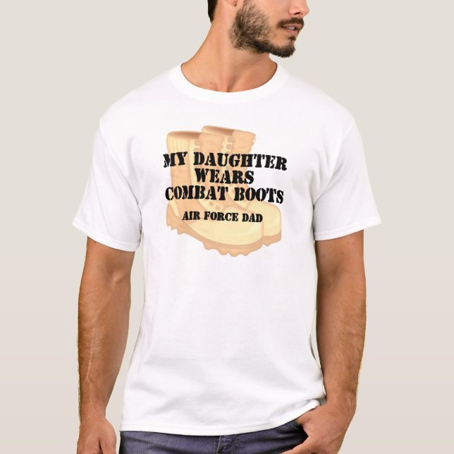 Camiseta Bcd de la hija del papá de la fuerza aérea (Anverso)