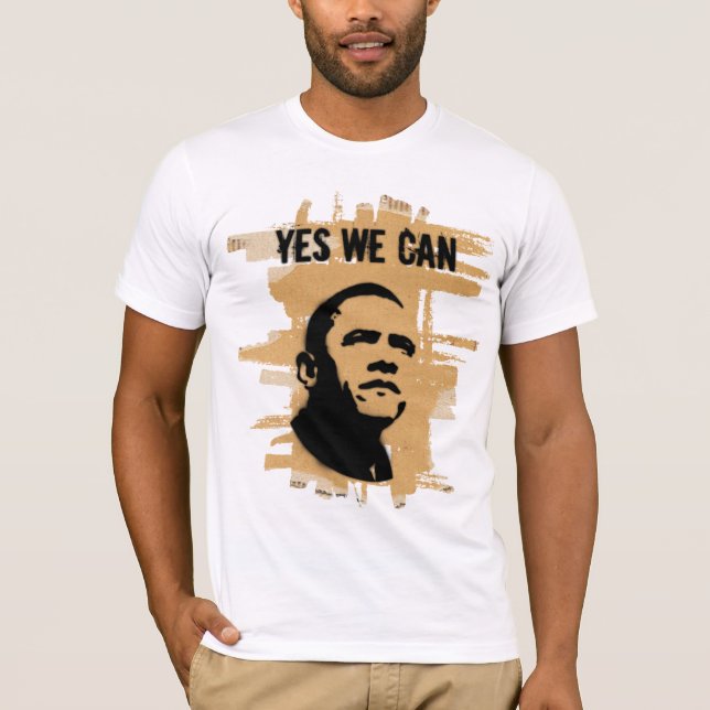 Camiseta bckgrndCardbrd de la PLANTILLA de Barack Obama (Anverso)