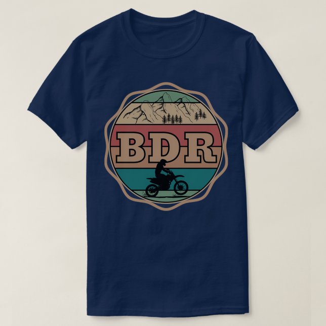 Camiseta BDR de motocicleta (2)  (Diseño del anverso)