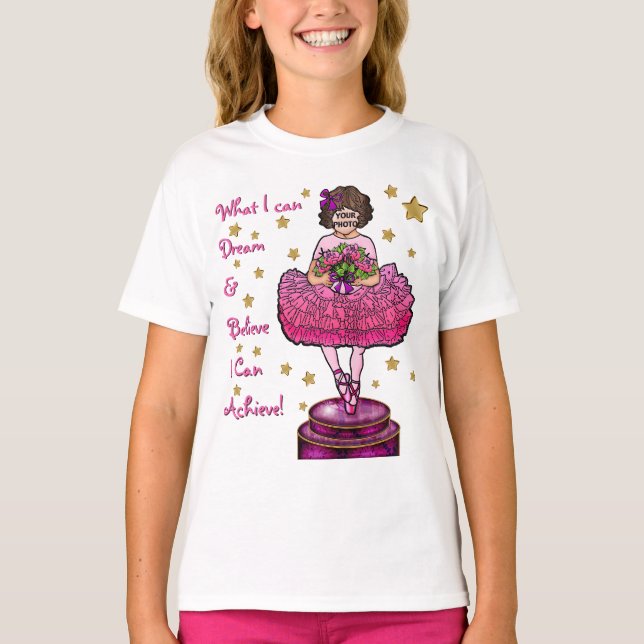 Camiseta Be a Ballerina (Brunette) (Anverso)