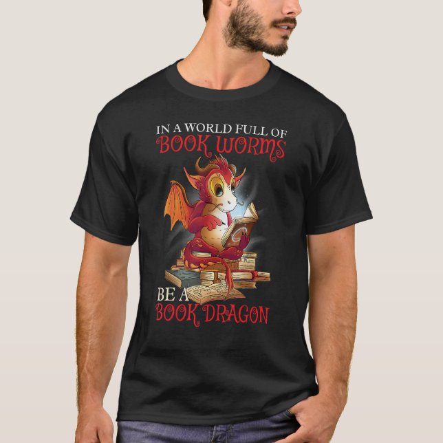 Camiseta Be A Book Dragon (Anverso)