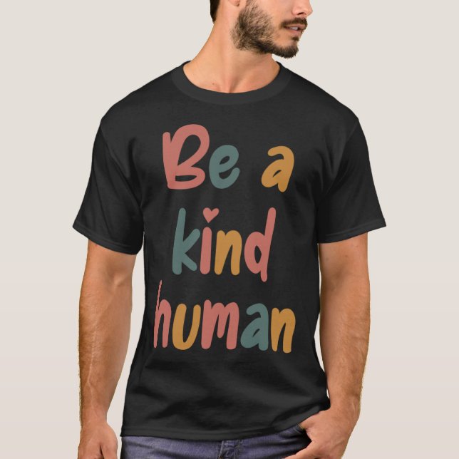Camiseta Be A Kind Human Bible Lesson Christian Faith Jesus (Anverso)