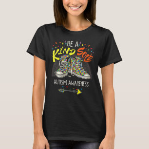 Camiseta Be A Kind Sole Autism Awareness Rainbow Puzzle T