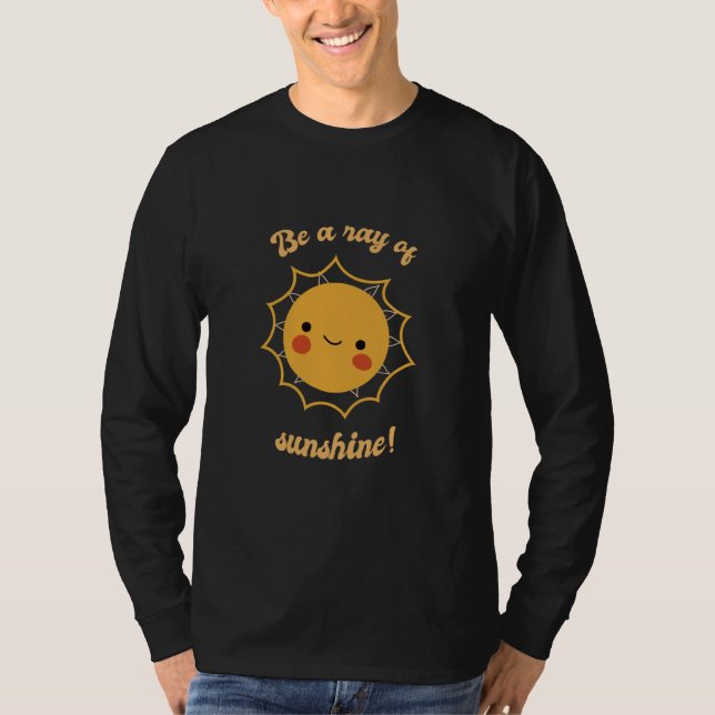 Camiseta Be A Ray Of Sunshine Retro Cute Sun Designs Presen (Anverso)