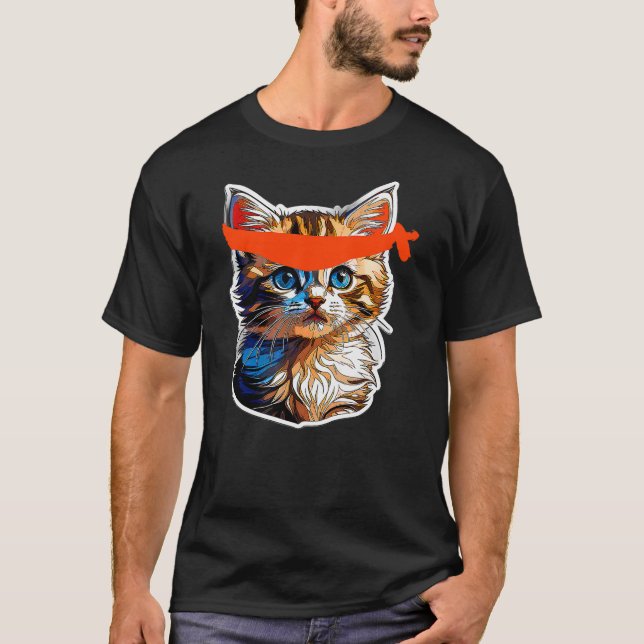 Camiseta Be A Roaring Kitty Game The Stop Orange Bandana Me (Anverso)
