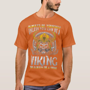 Camiseta Be A Vikings Vikings Humor Cita Divertidas