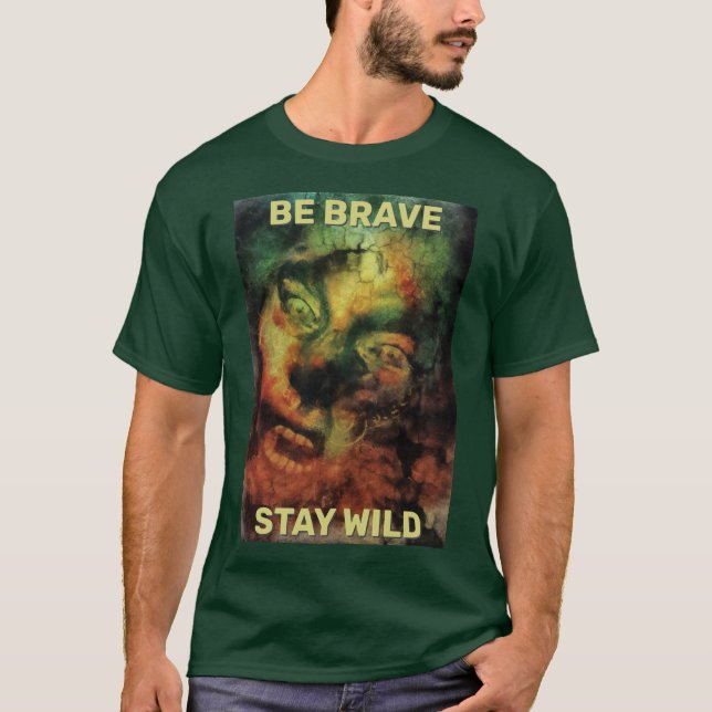 Camiseta Be Brave Stay Wild. Woodland creature (Anverso)