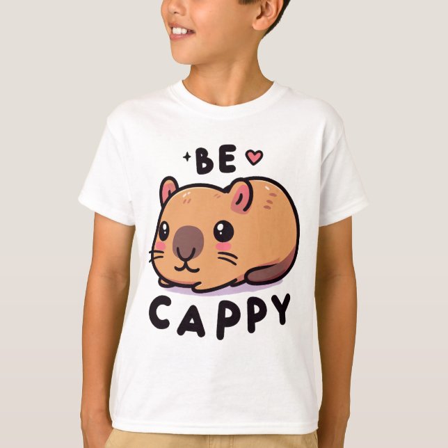 Camiseta Be Cappy - Capibara lindo (Anverso)