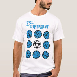 Camiseta be different volley foot soccer volleyball ballon