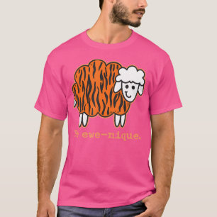 Camiseta Be Ewe-Nique Naranja Bengal Tiger Stripes Animal P