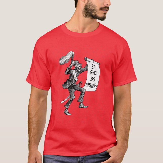 Camiseta Be Gay Do Crime girl (Anverso)