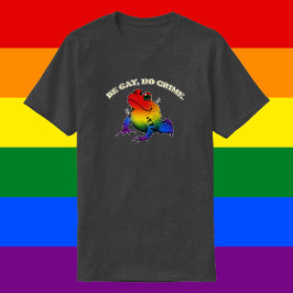 Camiseta Be Gay Do Crime - Meme de Rana Arcoiris LGBT
