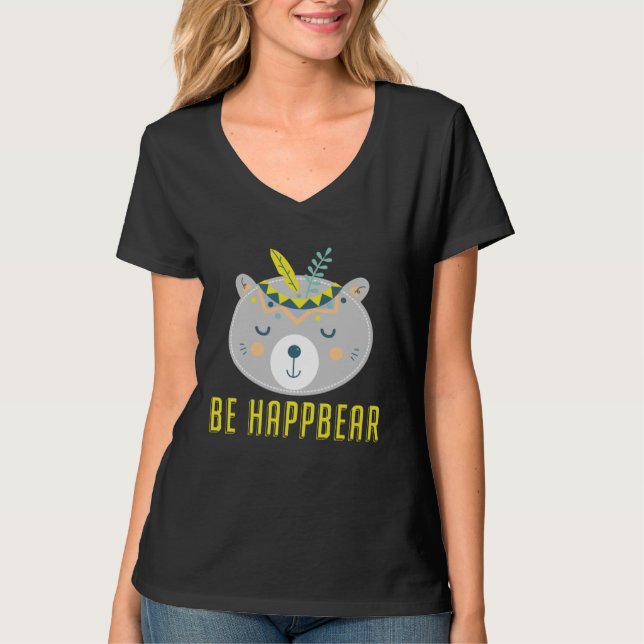 Camiseta Be Happy Bear (Anverso)
