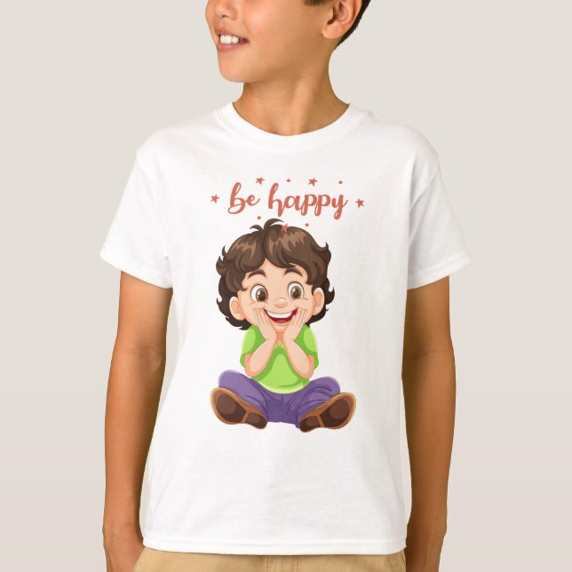 Camiseta Be Happy Design (Anverso)