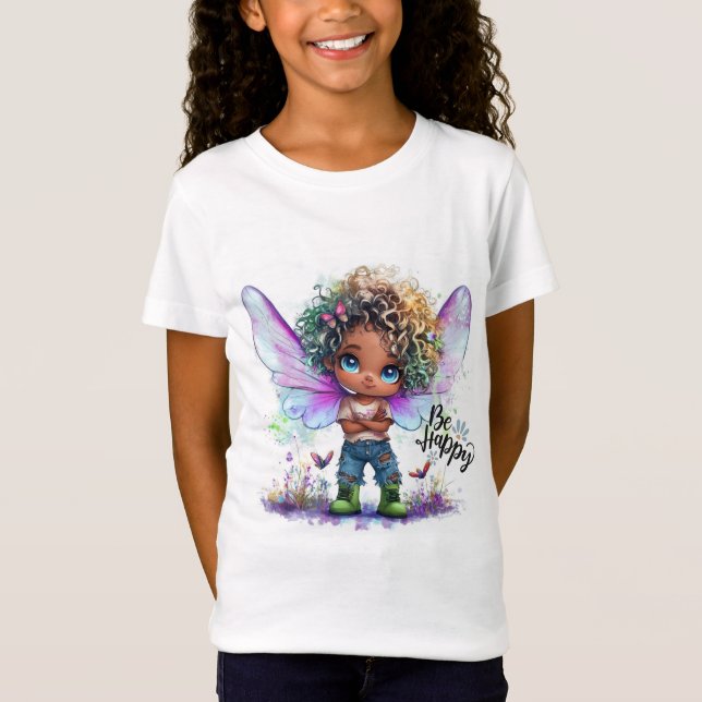 Camiseta Be Happy Lil Fairy Kids T-Shirt (Anverso)