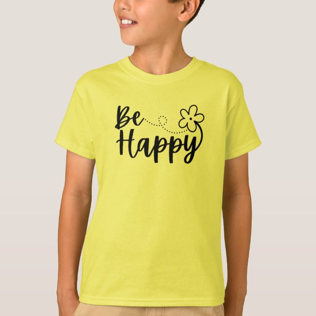 Camiseta Be Happy Spring Summer T-Shirt (Anverso)