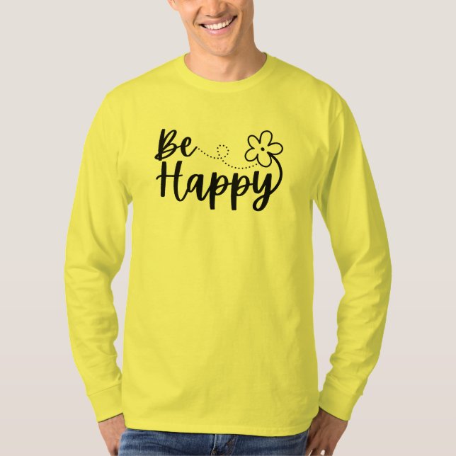 Camiseta Be Happy Spring Summer T-Shirt (Anverso)