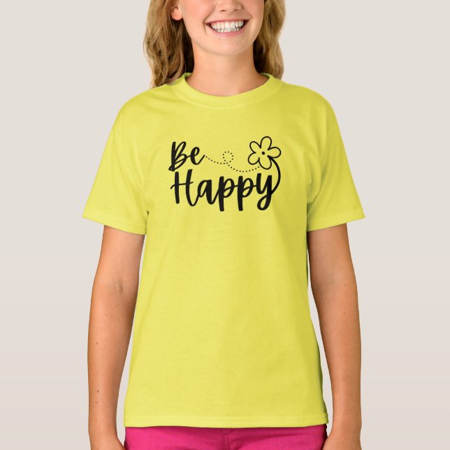 Camiseta Be Happy Spring Summer T-Shirt (Anverso)