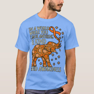 Camiseta Be Kind ADHD Awareness Orange Ribbon Disability Gr
