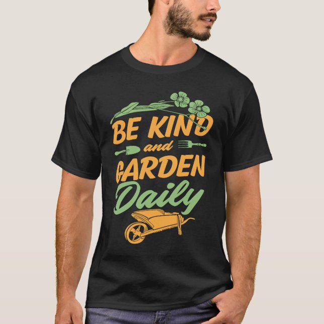 Camiseta Be Kind And Garden Daily Floral Cute Trendy Plant (Anverso)