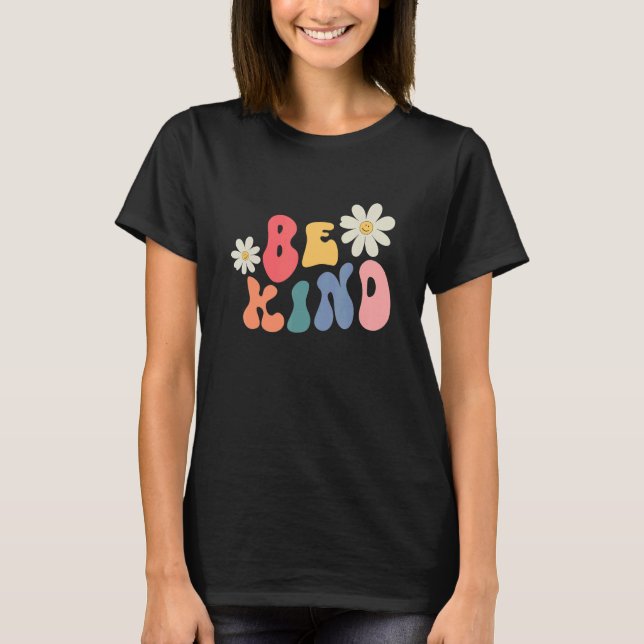 Camiseta Be Kind Anti Bullying Groovy (Anverso)