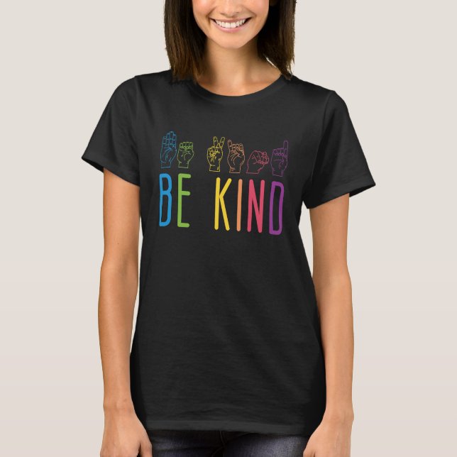 Camiseta Be Kind ASL (Anverso)