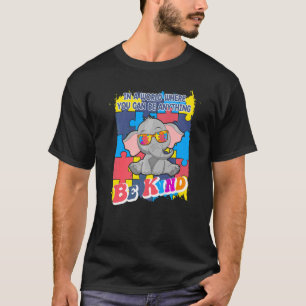 Camiseta Be Kind Autism Elephant Puzzle Sunglasses Autism A