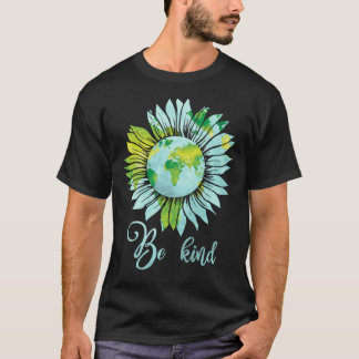Camiseta Be Kind Daisy Earth Hippie T-Shirpie Flower Child