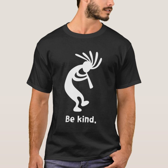 Camiseta Be Kind Dancing Kokopelli (Anverso)