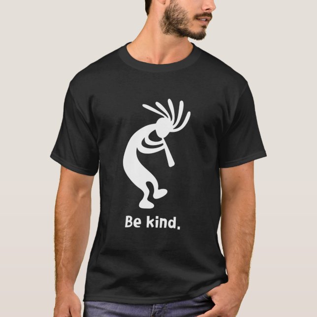 Camiseta Be Kind Dancing Kokopelli (Anverso)