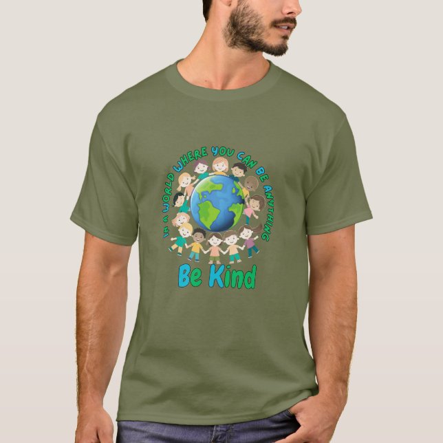 Camiseta Be Kind Earth Day Design for Kids & Awesome Teache (Anverso)