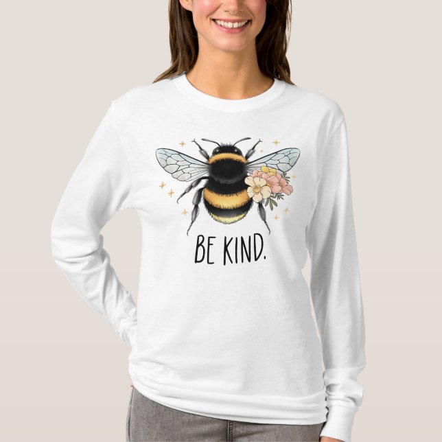 Camiseta Be Kind Honey Bee Clipart-57650 (Anverso)