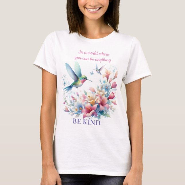 Camiseta Be Kind Humming Birds (Anverso)