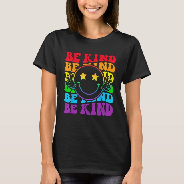 Camiseta Be Kind LGBT Pride Month Gay Right Funny Smile Hap (Anverso)