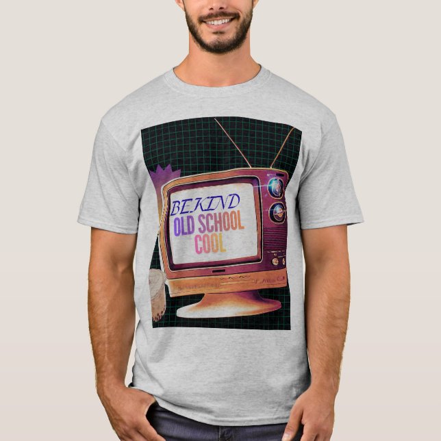 Camiseta Be Kind – Old School Cool Retro TV Aesthetic Desig (Anverso)