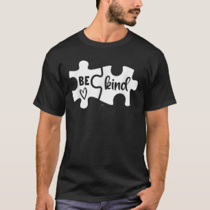 Camiseta Be Kind Puzzle Pieces Amabilidad Autismo Concienci