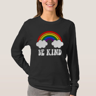 Camiseta BE KIND Rainbow LGBT Flag Gay Pride
